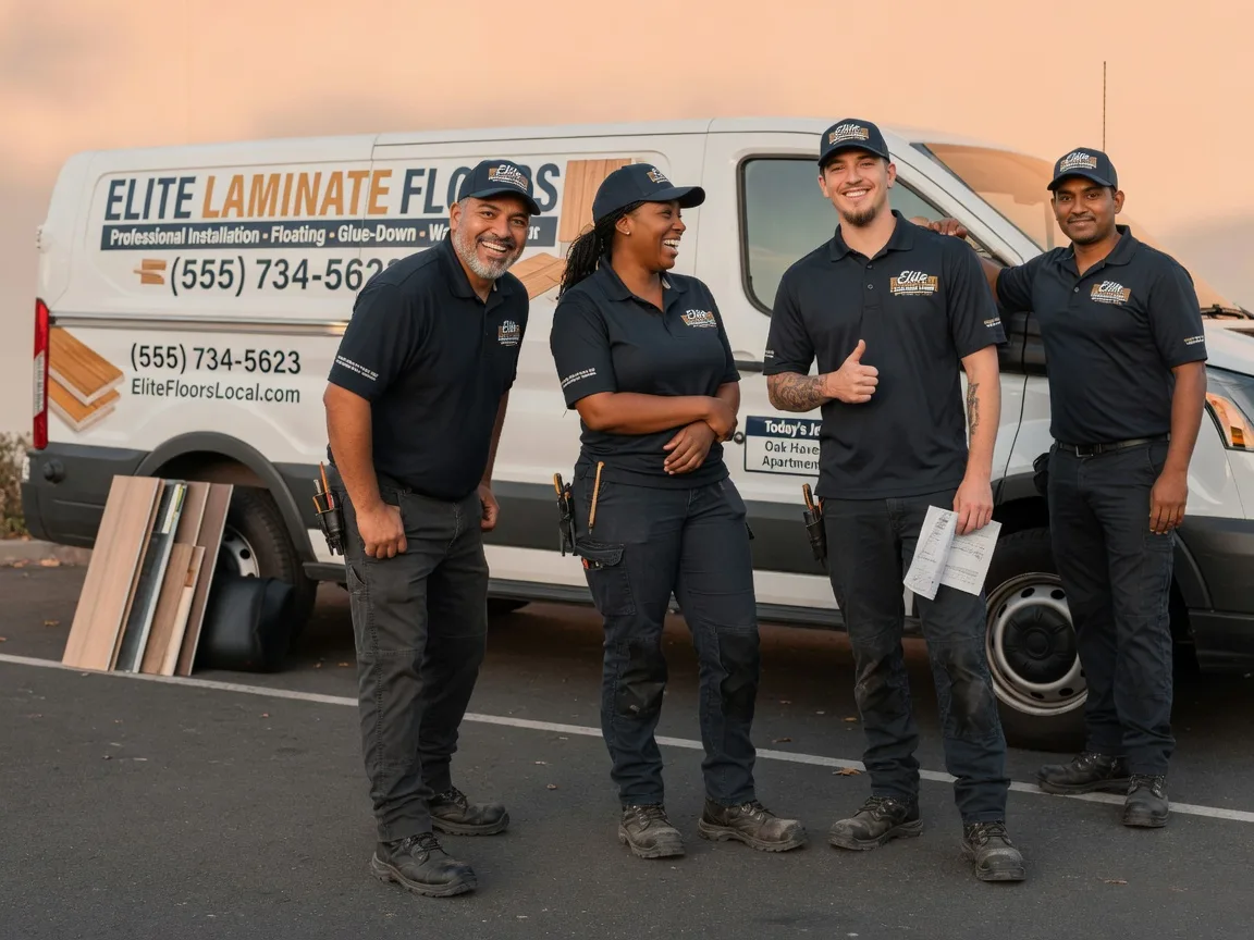 Laminate flooring installation company in Badger, IA